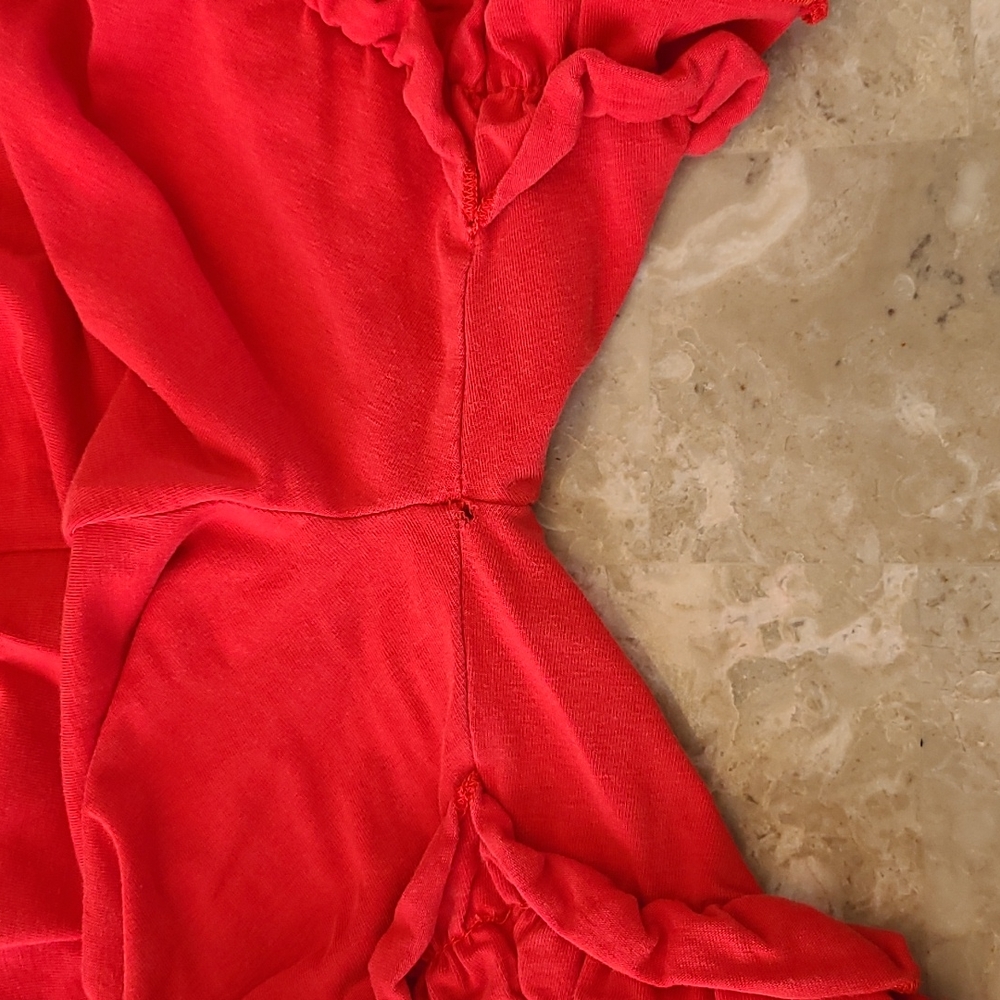 Red Ruffle Shorts - Picture 8 of 8